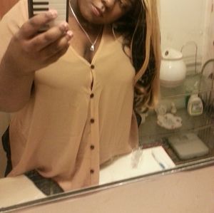 Plus Size sheer loose fitted blouse